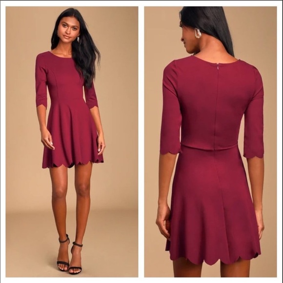 NEW Lulus Cumulonimbus Clouds Skater Dress Small - Picture 4 of 7